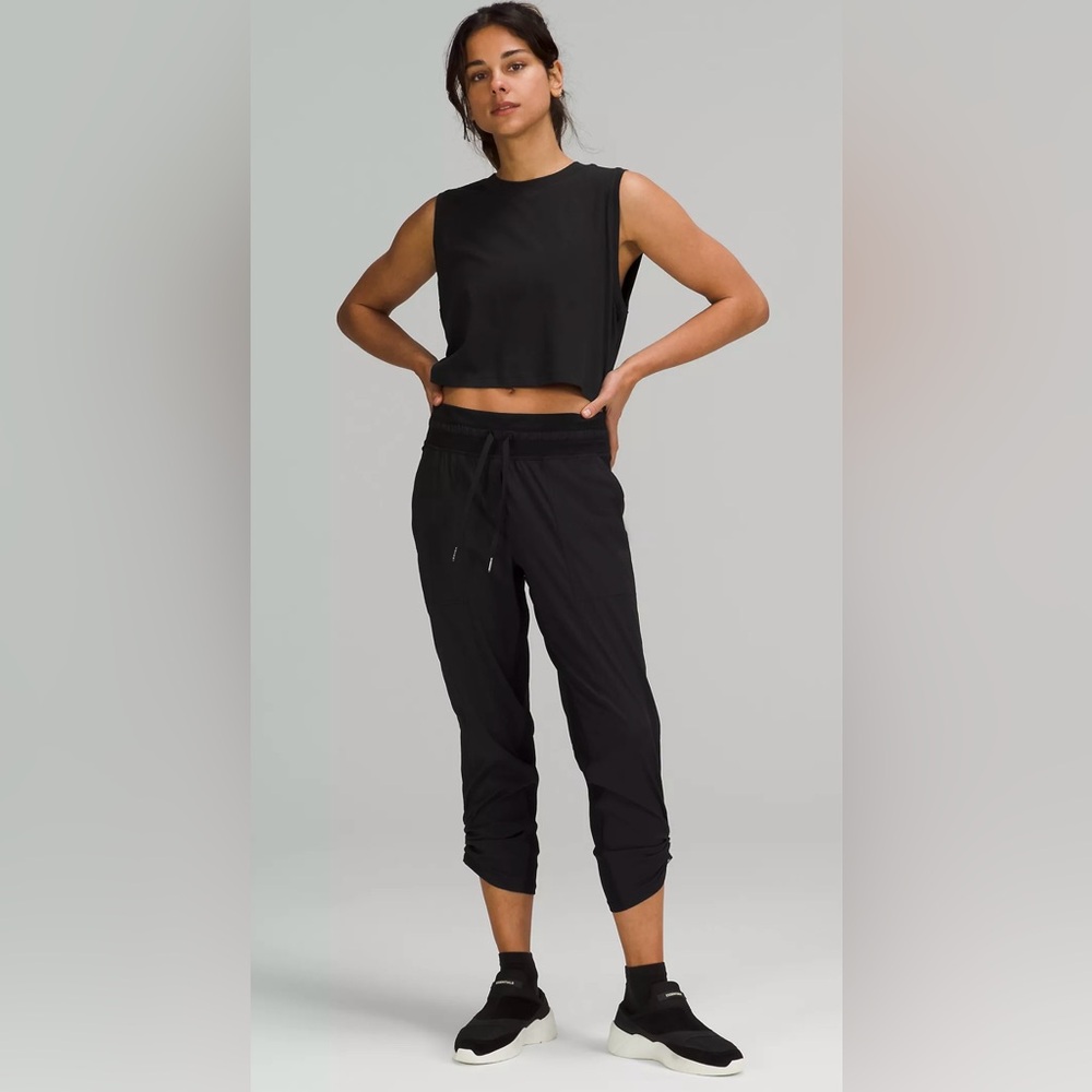 Lululemon Dance Studio Jogger Pants Mid Rise Straight Leg OR Cropped Black Sz 6
